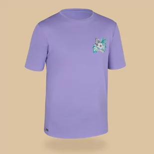 Koszulka UV surfingowa dla dzieci Olaian Water T-shirt Ibiscus krótki rękaw - Pianki do pływania - miniaturka - grafika 1