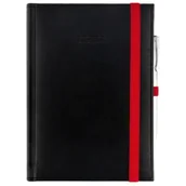 Kalendarze - Kalendarz naucz. 2025/26 A5 Nebraska gumka czarny - miniaturka - grafika 1