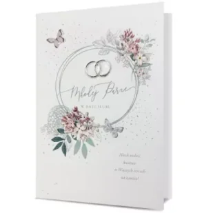 Karnet B6 Ślub - Kartki okolicznościowe i zaproszenia - miniaturka - grafika 1