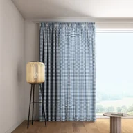 Zasłony - Zasłona na taśmie marszczącej 1 szt., granatowo-biała kratka (1,5x1,5cm), Quadro - miniaturka - grafika 1