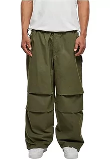 Spodnie męskie - Urban Classics Spodnie męskie Wide Cargo Pants Olive 3XL, oliwkowy, 3XL - grafika 1