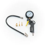 Akcesoria motoryzacyjne - MICHELIN inflator do opon z podwójną skalą, pompka powietrza z polem ciśnienia, 0-8 bar, wygodny uchwyt, czarny - miniaturka - grafika 1