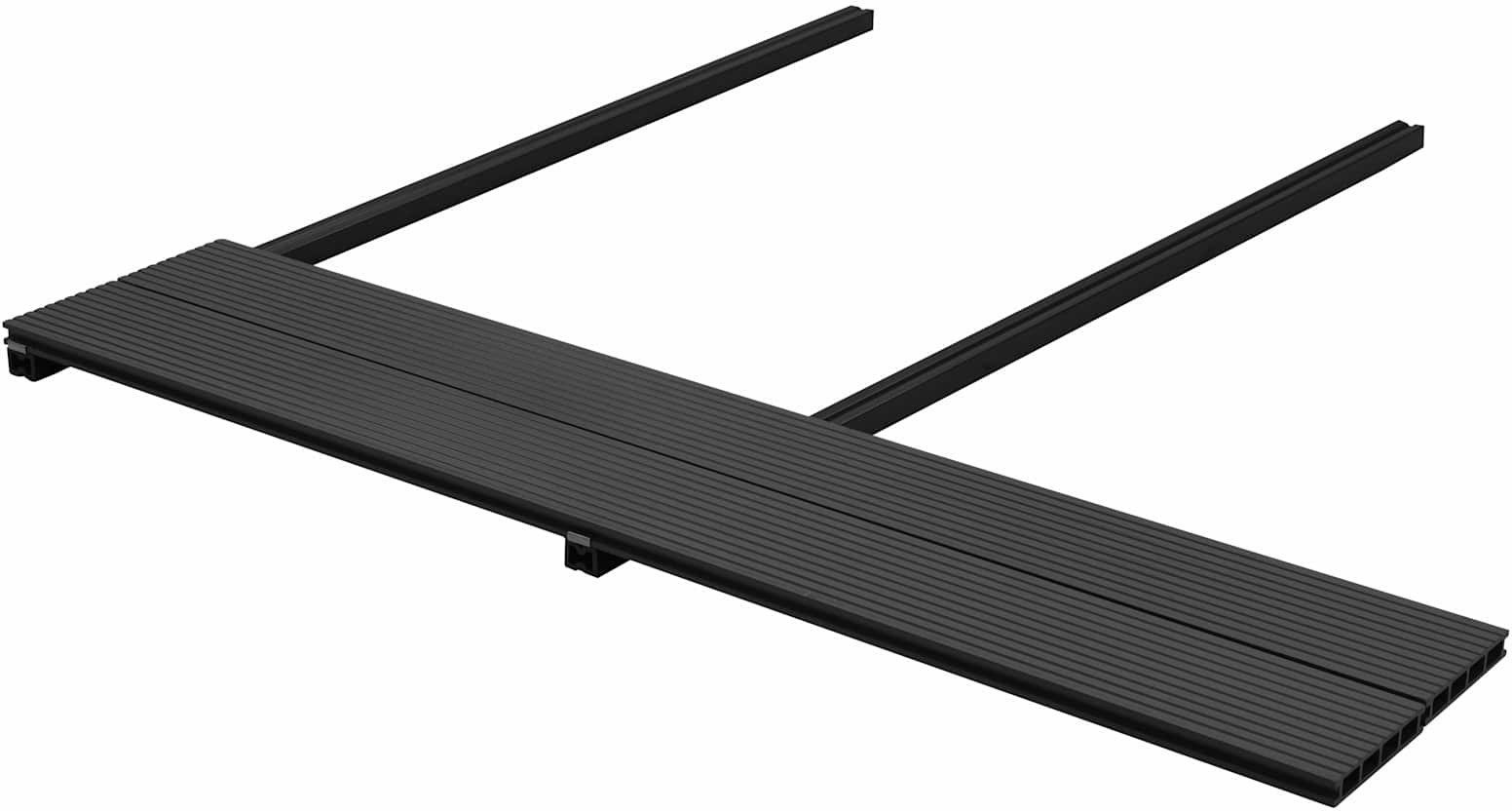 vidaXL Deska Tarasowa 4 pcs Antracyt Kompozyt drewniano-plastikowy