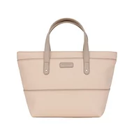 Torebki damskie - Hexagona Paris Cabas Femme-Collection Serena-Marine-en Syntetyczny-Noszony na małą torebkę na ramię, 33,5 x wys. : 20,5 x gł. : 11,5 cm, beżowy - miniaturka - grafika 1