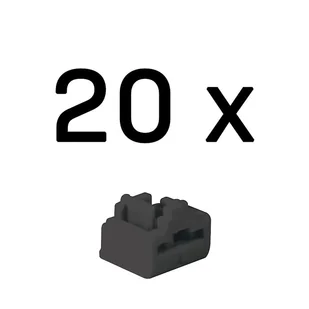 Lindy 47892 bloker portów Blokada portu RJ-45 Czarny Kopolimer akrylonitrylo-butadieno-styrenowy (ABS) 20 szt. - Kontrola dostępu - miniaturka - grafika 1