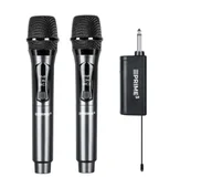Mikrofony komputerowe - Prime3 AWM22DB Bezprzewodowy VHF Karaoke 2szt. Czarny - miniaturka - grafika 1