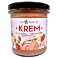 Słodkie kremy i masła - Pięć Przemian Krem migdałowo - czekoladowo - truskawkowy keto 300 g - kosmetyk - miniaturka - grafika 1