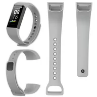 Akcesoria do smartwatchy - Opaska Pasek Silikonowy Do Xiaomi Mi Band 4C - Szary - miniaturka - grafika 1
