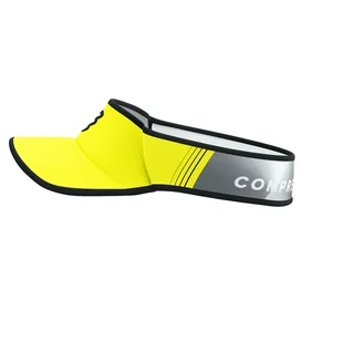 COMPRESSPORT Daszek biegowy VISOR ULTRALIGHT safe yellow/black - Czapki i chusty sportowe damskie - miniaturka - grafika 3