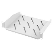 Szafy rack - Lanberg półka do szaf 10 310mm 1U 254x180mm udźwig do 20kg Szara (AK-1012-S) - miniaturka - grafika 1