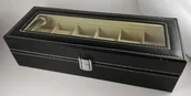 Pudełka i szkatułki - Organizer etui pudełko na zegarki do zegarków 6 szt szkatułka - miniaturka - grafika 1