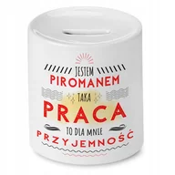 Skarbonki - Skarbonka Dla Piromana na Urodziny na Prezent z Nadrukiem ze Zdjęciem - miniaturka - grafika 1