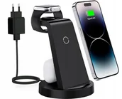 Ładowarki do telefonów - ŁADOWARKA BEZPRZEWODOWA 3W1 CW350 TELEFON ZEGAREK USZKODZONE OPAKOWANIE - miniaturka - grafika 1