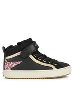 Buty dla dziewczynek - Geox Sneakersy J Kalispera Girl J944GM 054GN C9231 M Czarny - miniaturka - grafika 1