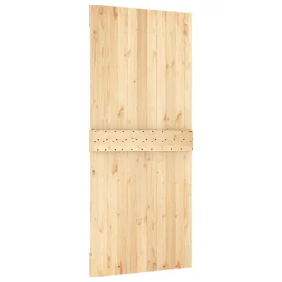 Drzwi przesuwne z osprzętem, 90x210 cm, lite drewno sosnowe Lumarko! - Drzwi wewnętrzne - miniaturka - grafika 6