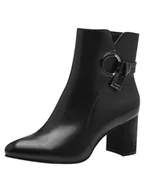 Botki damskie - MARCO TOZZI Damskie botki Zip+Slip 2-25320-43, czarny, 42 EU - miniaturka - grafika 1