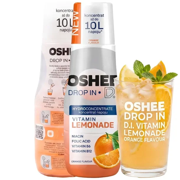 Syrop Oshee Drop In Lemoniada Pomarańcza Do Saturatora 500ml=10l