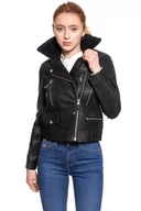 Kurtki damskie - Lee, Kurtka damska, Leather Perfecto Black L58Yay01, rozmiar XS - miniaturka - grafika 1
