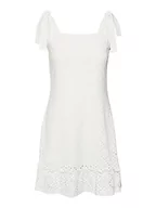 Sukienki - VERO MODA Damska sukienka VMTASSA SL Short Dress Noos, śnieżnobiała, S, Snow White, S - miniaturka - grafika 1