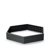 Donice - RABATA OGRODOWA BASE WOODY IBWH 1480X1290X250MM - ANTRACYT - miniaturka - grafika 1