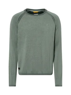 Camel Active Sweter z dzianiny Mr Mężczyźni Bawełna zielony jednolity, M - Swetry męskie - miniaturka - grafika 1