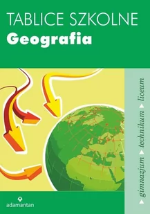 Adamantan Tablice szkolne Geografia - Witold Mizerski, Jan Żukowski, Jadwiga Żukowska - Materiały pomocnicze dla uczniów - miniaturka - grafika 1