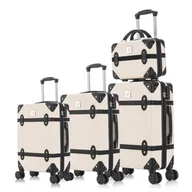 Walizki - Zestaw walizek SEMI LINE T5507-0 Beżowo-czarny - miniaturka - grafika 1