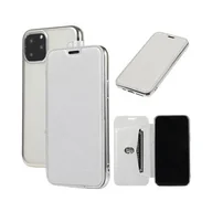 Etui i futerały do telefonów - Etui Electro Book Cover kompatybilne z iPhone XS Etui Wallet Etui ochronne Etui ochronne Srebrny - miniaturka - grafika 1