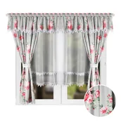 Firany - FIRANA GOTOWA WOAL 400x160 FIRANA KOLOROWA ZASŁONA NA POJEDYNCZY KARNISZ - miniaturka - grafika 1