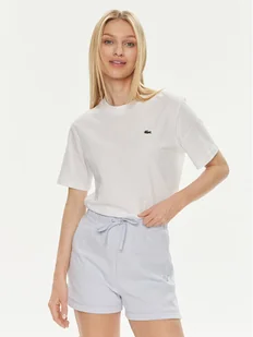 Lacoste T-Shirt TF7215 Biały Loose Fit - Koszulki i topy damskie - miniaturka - grafika 1