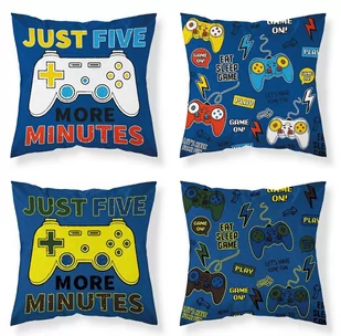 Detexpol Poszewka świecąca w ciemności 40x40 gamer pad PF016_20211128193454 - Pościel dla dzieci - miniaturka - grafika 1