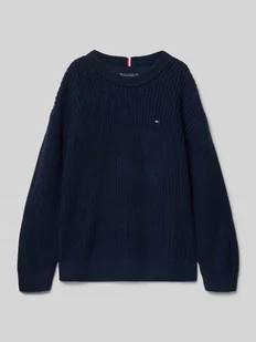 Sweter z dzianiny kroju regular fit z mieszanki bawełny - Swetry dla chłopców - miniaturka - grafika 1