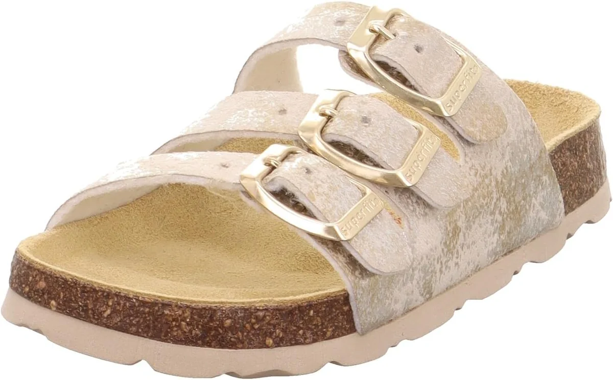 Superfit buty mule kapcie profilowane dla dziewczynki złote rozmiar 26