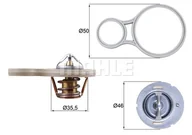 Termostaty - Termostat, płyn chłodzący Mahle TX 255 91 - miniaturka - grafika 1
