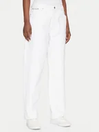 Spodnie damskie - Calvin Klein Jeans Jeansy 90's J20J225131 Biały Loose Fit - miniaturka - grafika 1