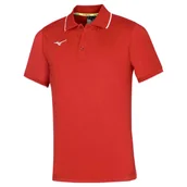 Koszulki sportowe męskie - Koszulka męska Mizuno Men Polo Red/White L - miniaturka - grafika 1