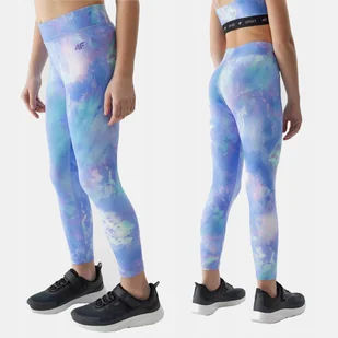 4F LEGGINSY SZYBKOSCHNĄCE SPORTOWE DZIEWCZĘCE SS24 - Legginsy - miniaturka - grafika 1