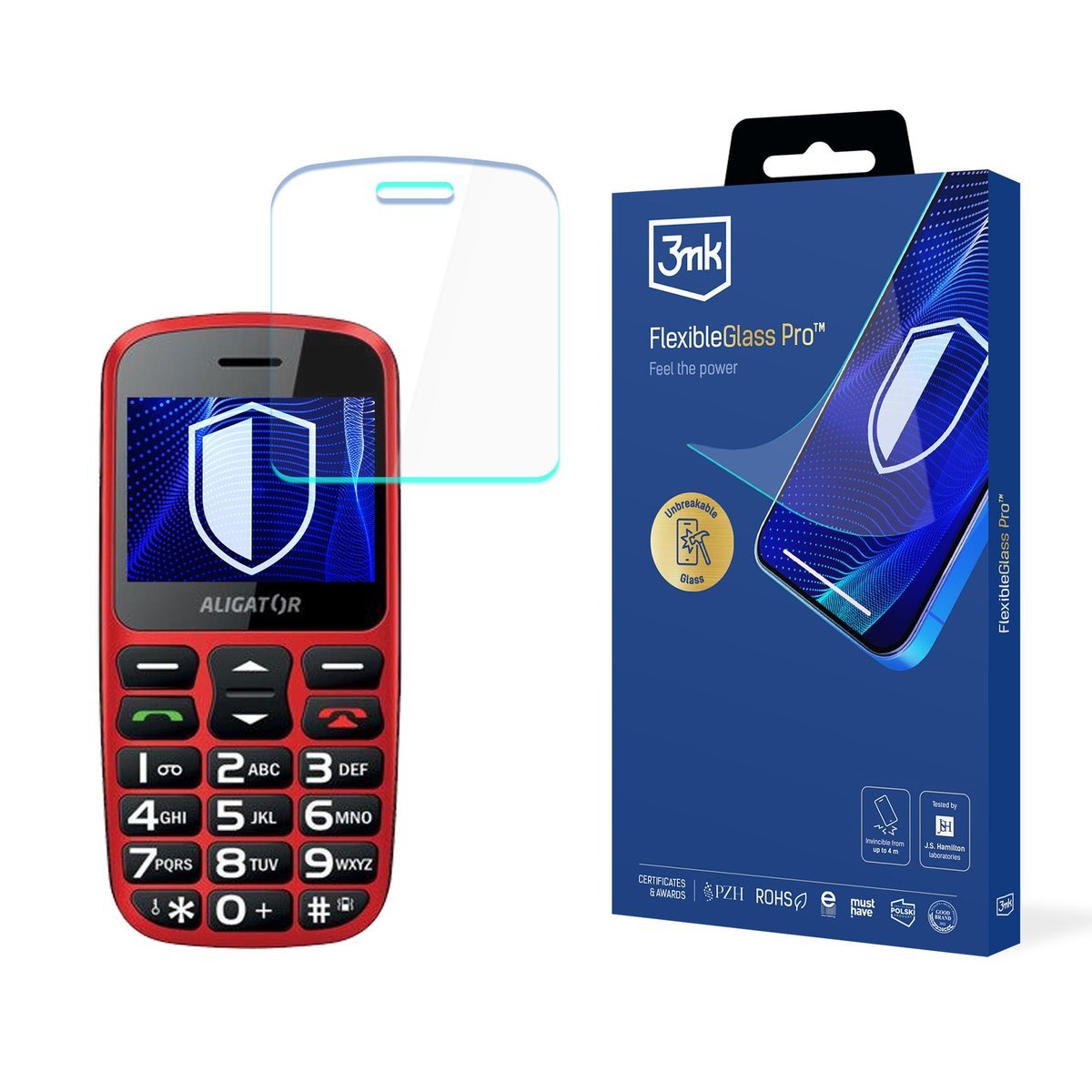 Szkło hybrydowe na ekran do Aligator A690 Senior - 3mk FlexibleGlass Pro