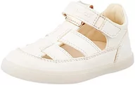 Buty dla dziewczynek - Kickers Sandały dziewczęce Tractus, Biały metalik - 22 EU - miniaturka - grafika 1