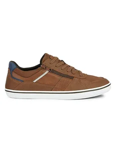 Geox Sneakersy "Elver" w kolorze jasnobrązowym - Trampki męskie - miniaturka - grafika 1