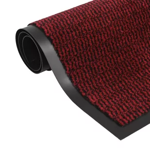vidaXL Prostokątna wycieraczka przed drzwi 60 x 90 cm, czerwona - Wycieraczki - miniaturka - grafika 1