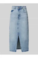 Spódnice - Spódnica midi jeansowa z mieszanki bawełny model VERI - Vero Moda - miniaturka - grafika 1