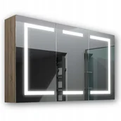 Szafki łazienkowe - Drewniana szafka 120x70 LED lustro Zeus Sonoma - miniaturka - grafika 1