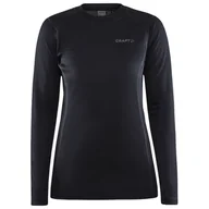Koszulki sportowe damskie - Damska koszulka Craft Core Warm Baselayer Ls Rozmiar: S / Kolor: czarny - miniaturka - grafika 1