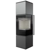 Piece wolnostojące - Piec stalowy REN/M lewy fi 150 7 kW - miniaturka - grafika 1