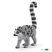 Figurki dla dzieci - Papo Lemur z młodym - miniaturka - grafika 1