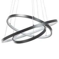 Lampy sufitowe - Lampa Wisząca Led Metalowa Czarna Atrek! - miniaturka - grafika 1