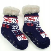 Skarpetki dla dzieci - SKARPETKI DZIECIĘCE GRUBE ANTYPOŚLIZGOWE 0-12 MC - miniaturka - grafika 1