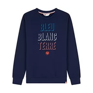 Bluzy męskie - Roland Garros Męska bluza Model Niebieski Biały Ziemia Morska Rozmiar L - miniaturka - grafika 1