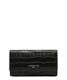 Liebeskind Berlin Women's Slam Seasonal NOOS New Croco Purse, czarna, czarny - Torebki damskie - miniaturka - grafika 1